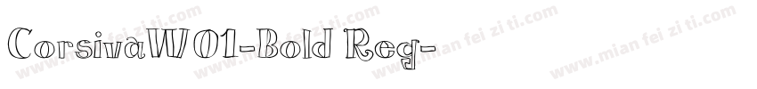 CorsivaW01-Bold Reg字体转换